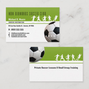 Cartão De Visita Treinador de Futebol Presentes Esportivos