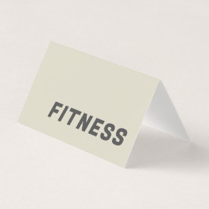 Cartão De Visita Treinador de Malhação simples Esportes modernos e 