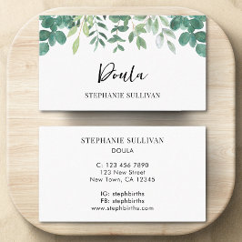 Cartão De Visita Treinador de Nascimento Doula