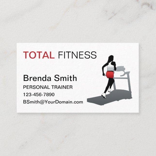 Cartão De Visita Treinador pessoal (Frente)