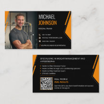 Treinador Pessoal Código QR Foto Moderna