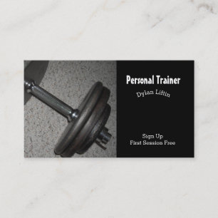 Cartão De Visita Treinador Pessoal de Fitness
