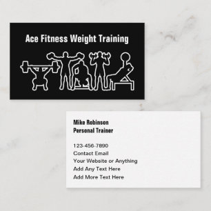 Cartão De Visita Treinador Pessoal de Fitness e Coach