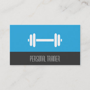 Cartão De Visita Treinador Pessoal de Fitness Minimalista Moderno P