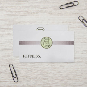 Cartão De Visita Treinador Pessoal de Fitness Moderno