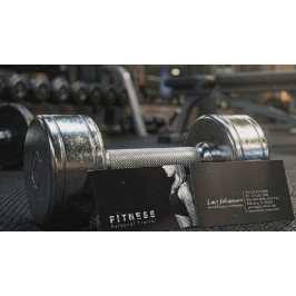Cartão De Visita Treinador Pessoal de Fitness Profissional Preto Br
