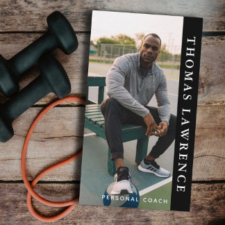 Cartão De Visita Treinador pessoal de Gym modernas mídias sociais m