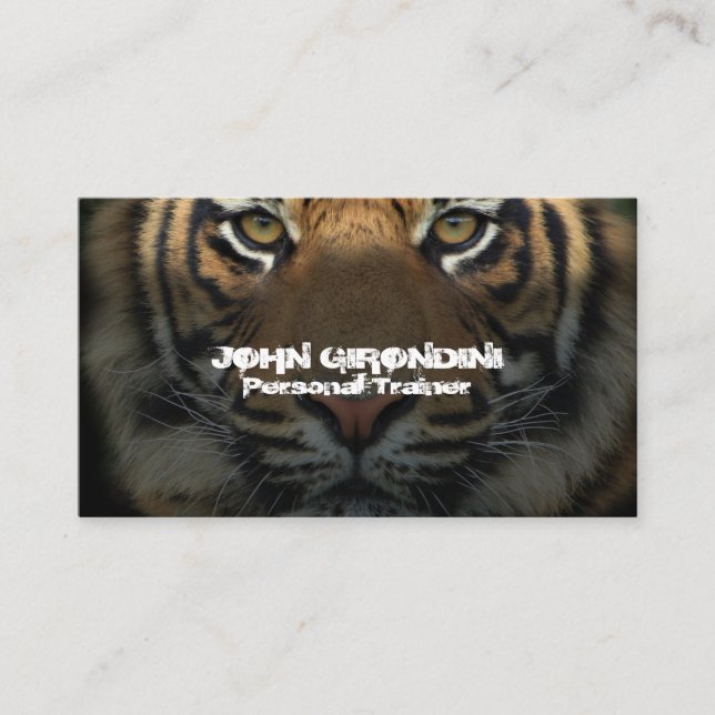 Cartão De Visita Treinador Pessoal de Nutrição de Bodybuilding de m (Frente)