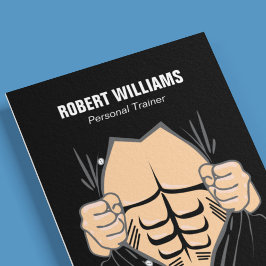 Cartão De Visita Treinador pessoal e Malhação