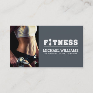 Cartão De Visita Treinar Modelo de Fitness