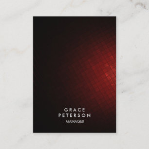 Cartão De Visita Trendy Elegant Dark Red Azulejos Professional Mode