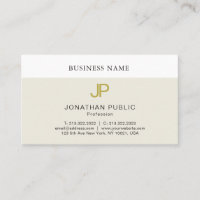 Trendy Elegant Dourado Monogramed, Design moderno