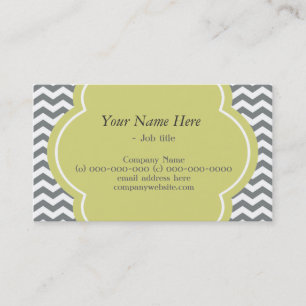 Cartão De Visita Trendy, elegante, cinza moderna e gavão branco