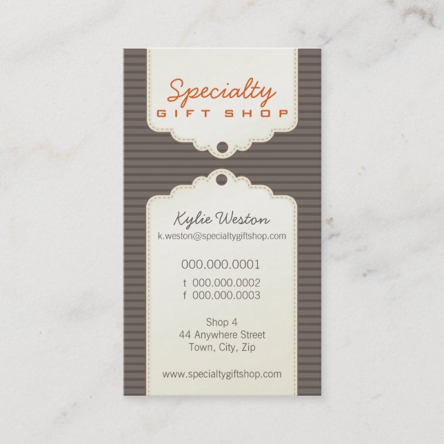 CARTÃO DE VISITA: Trendy gifttag P9 (Frente)