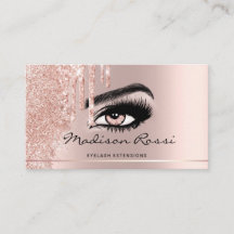 Trendy Glitter Rosa dourado pinga Lashes mármore