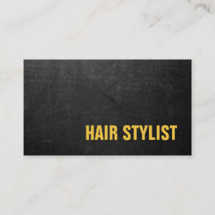 Cartão De Visita Trendy Modern Chalkboard Hair Stylist