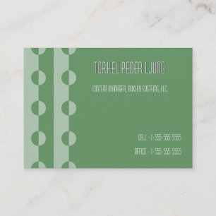 Cartão De Visita Trendy Modern Changeable Color Dot Chubby BizCards