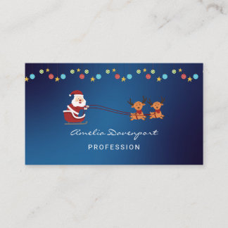 Cartão De Visita Trendy modern minimalist Christmas Business Card