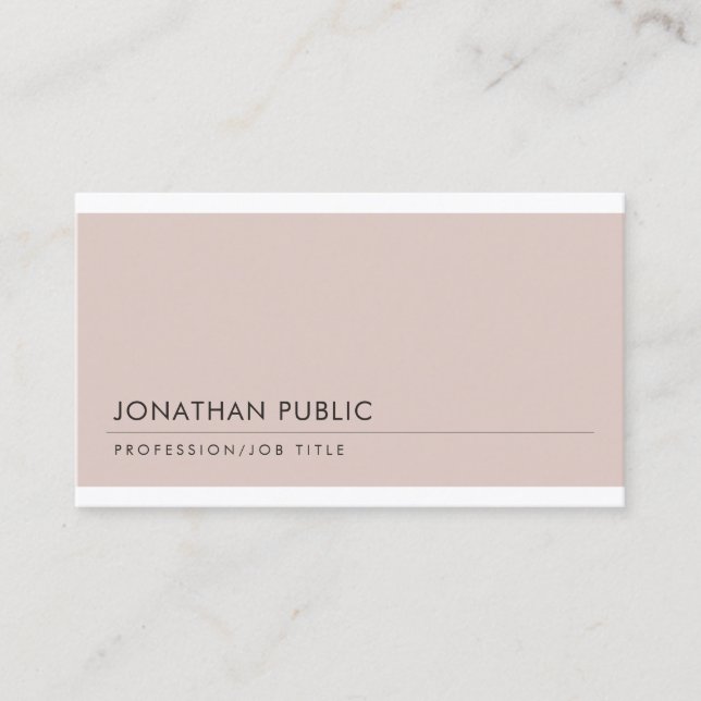 Cartão De Visita Trendy Modern Professional Design Legal Graceful (Frente)