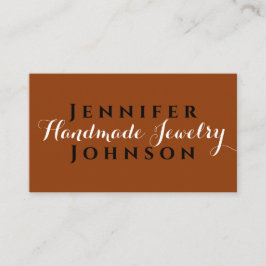 Cartão De Visita Trendy pampas assinatura de um roteiro de joias fe