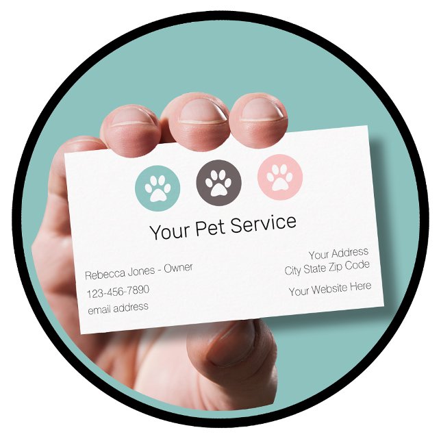 Cartão De Visita Trendy Pet Service (Criador carregado)