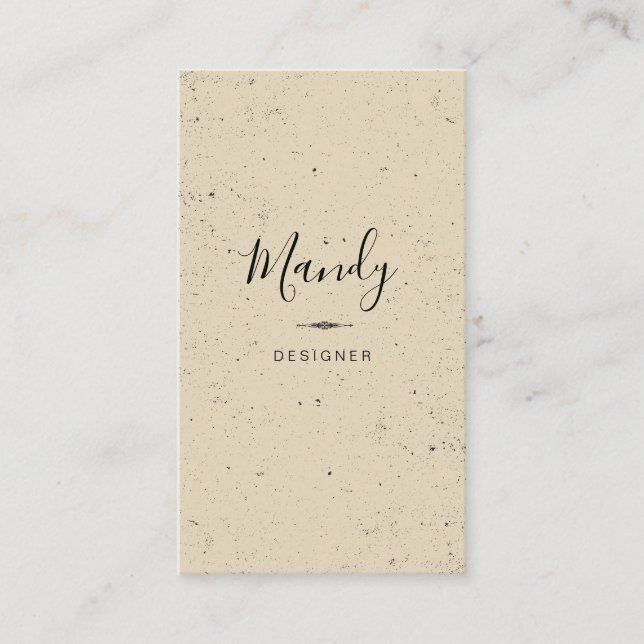 Cartão De Visita Trendy Simple / Espectrado (Frente)