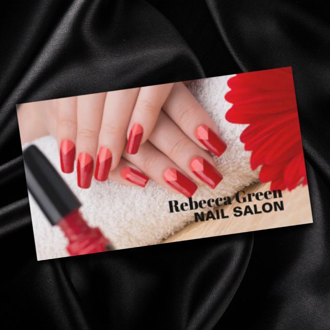 Cartão De Visita Trendy Stylist Manicurist Nail Artist Nail Salon (Trendy Stylist Manicurist Nail Artist Nail Salon Business Card)