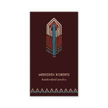 Trendy Terra Cotta Turquoise Design