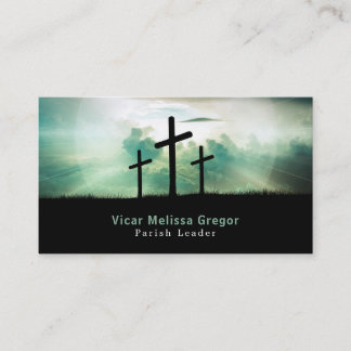 Cartão De Visita Três Cruzes, Cristianismo, Religião