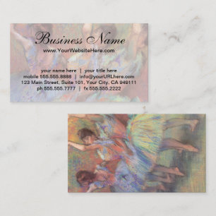 Cartão De Visita Três Dançarinas por Edgar Degas