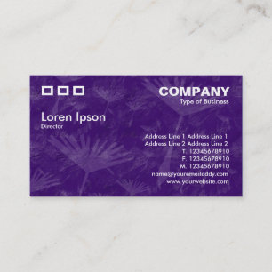 Cartão De Visita Três Retângulos - Terra de Dandylion Violeta Esc