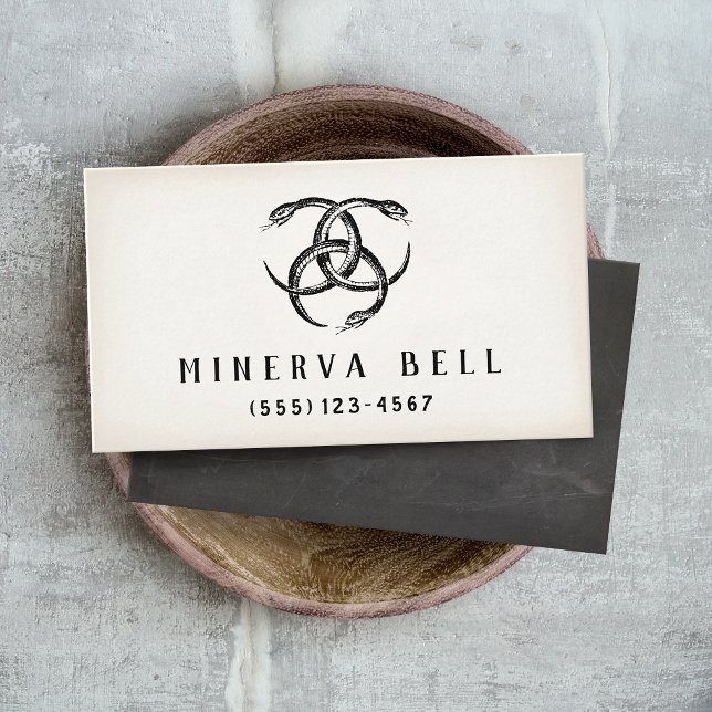 Cartão De Visita Três Serpentes no Halloween (Criador carregado)