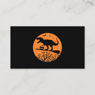 Cartão De Visita TRex Witch Dinossaur Kids Mens Mães Cos de Hallowe