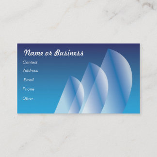 Cartão De Visita Tri Vela translúcida