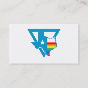 Cartão De Visita triângulo arco-íris texas