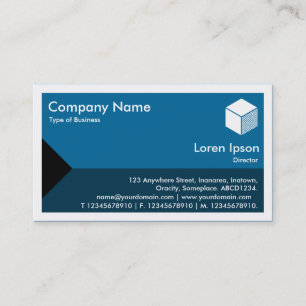 Cartão De Visita Triângulo de Borda - Sombras do Azul do Deserto