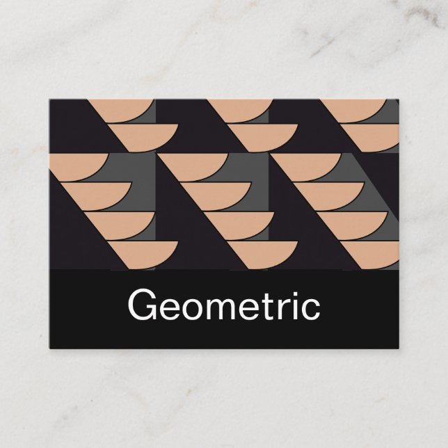Cartão De Visita Triângulo Semi Círculo Geométrico (Frente)