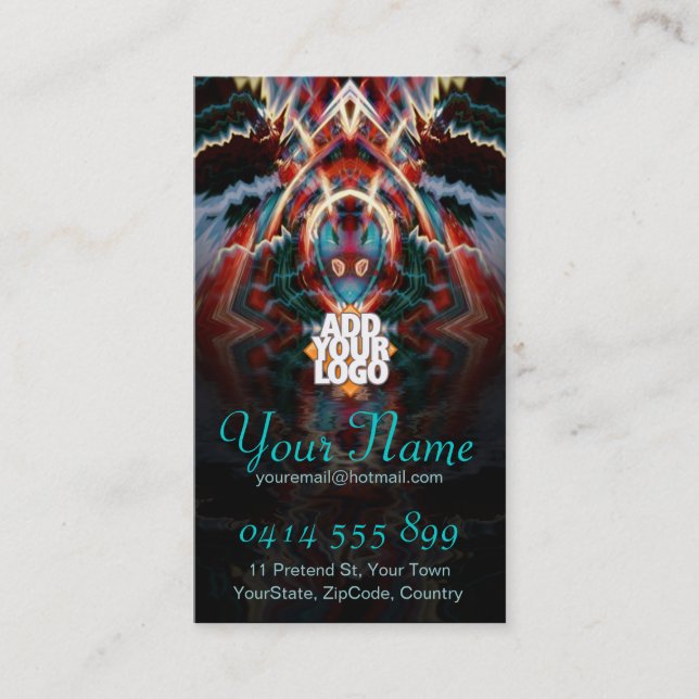 Cartão de visita TribalSheild Fractal (Frente)