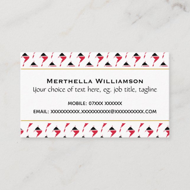 Cartão De Visita TRINIDAD TOBAGO Escritura Cristã John 3:16 (Frente)