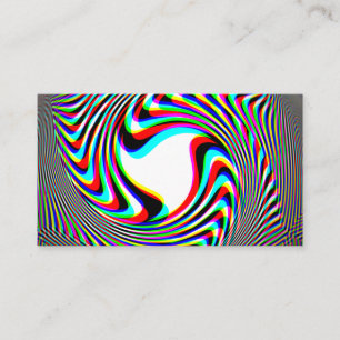 Cartão de visita Trippy do emblema do redemoinho
