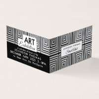 Trippy Maze Squares, Exposição Artista, Detalhada