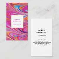 Trippy Pink e Orange Swirly Design