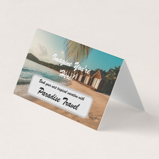 Cartão De Visita Tropical De Marketing E Publicidade De Agência De  (Frente)