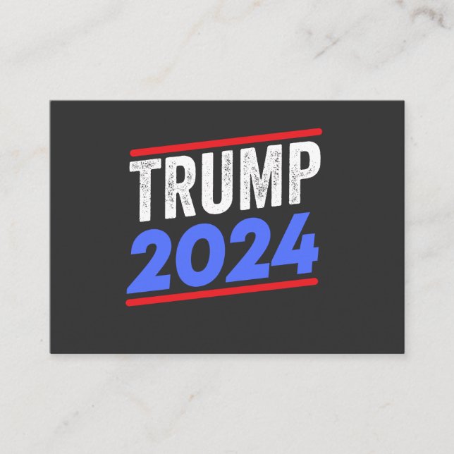 Cartão De Visita Trump 2024 For President Donald Jr. Maga Election (Frente)