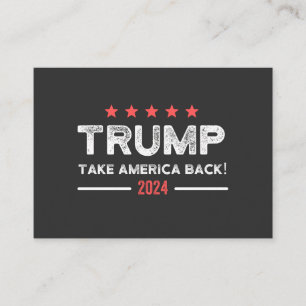 Cartão De Visita Trump 2024 Retire a América