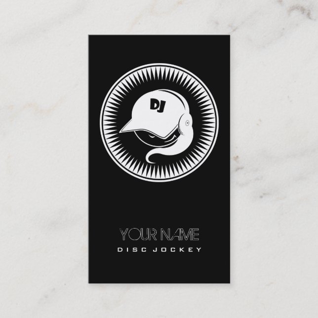 Cartão De Visita Trumpcards - o DJ CAÇOA o disco-jóquei fêmea 01 (Frente)