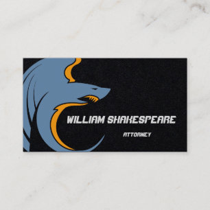 Cartão De Visita Tubarão Voador de Logotipo