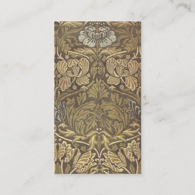 Cartão De Visita Tulipa de William Morris e teste padrão (Frente)