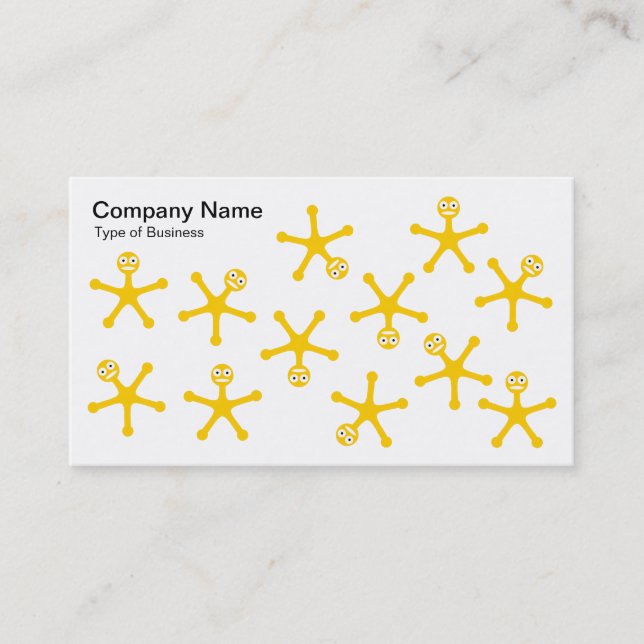 Cartão De Visita Tumblers - âmbar em branco (Frente)