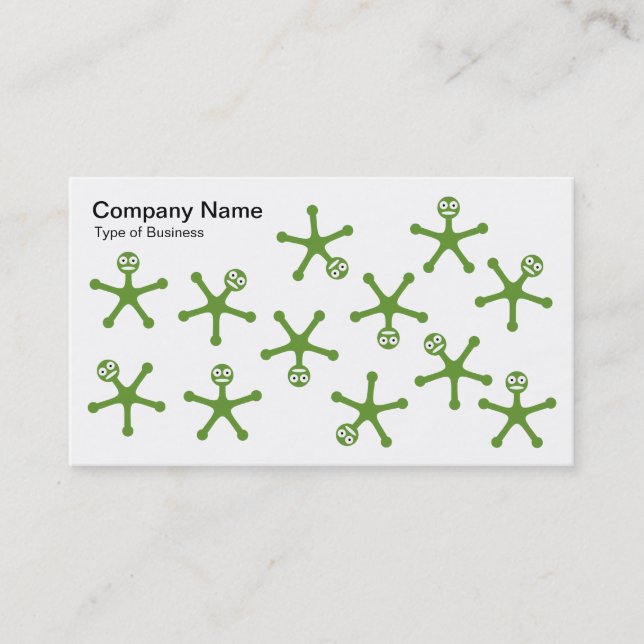 Cartão De Visita Tumblers - Avocado em Branco (Frente)